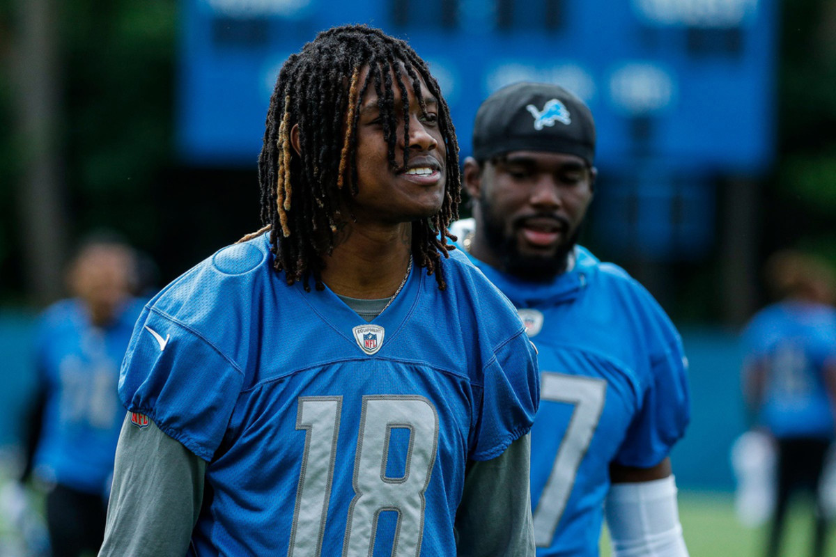 Detroit Lions wideout Jameson Williams